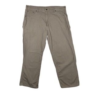 Carhartt Men's Loose Original Fit Canvas Carpenter Tan Khaki Pants Size 42x30
